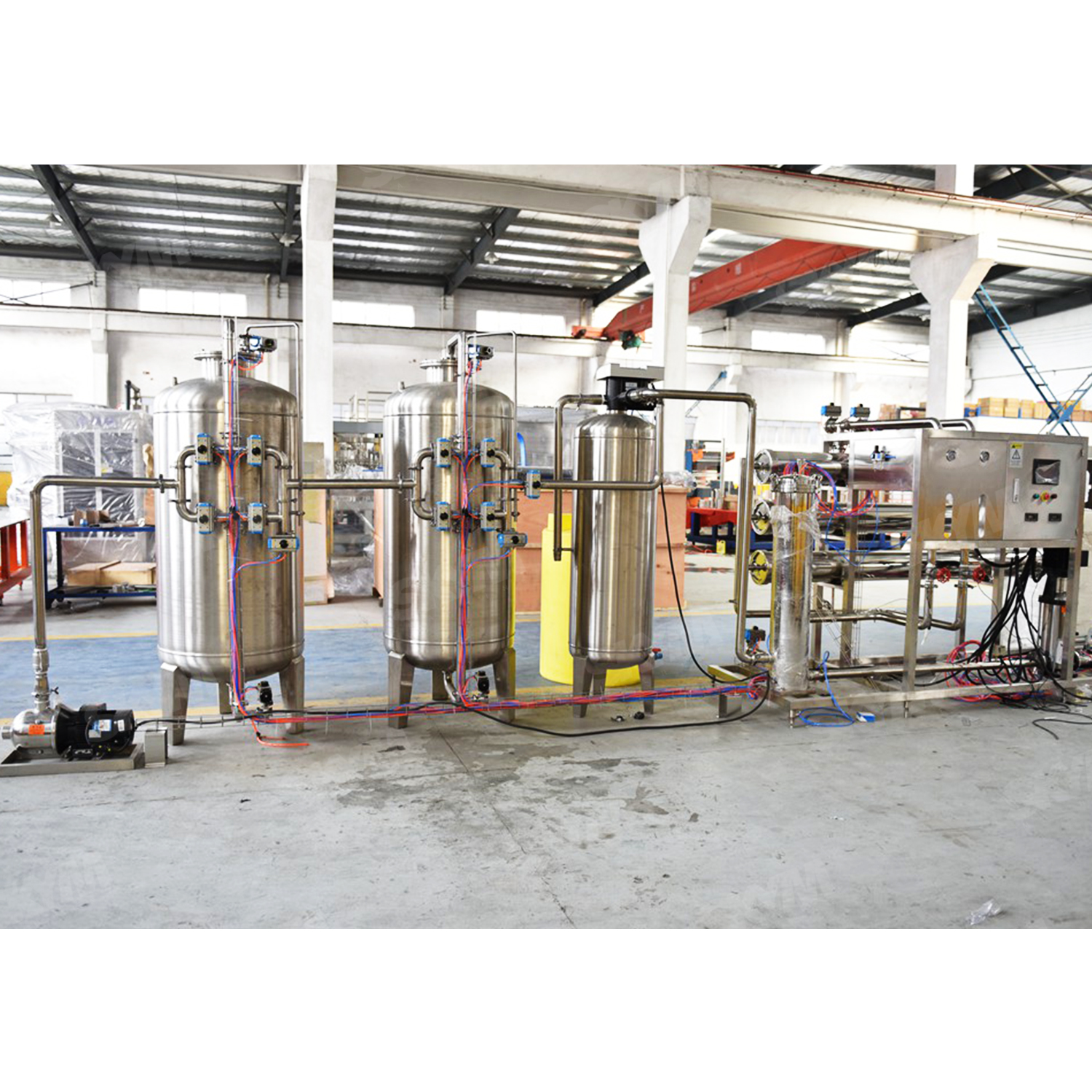 Equipo de tratamiento de agua de purificación del sistema RO de 8 toneladas