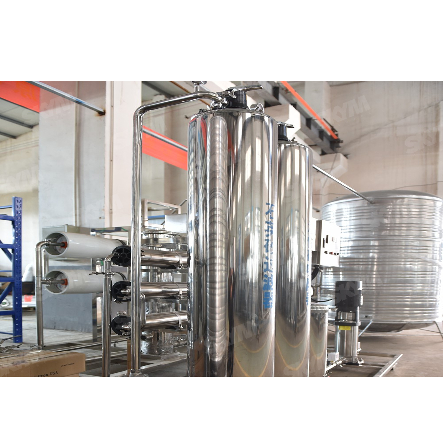Equipo de tratamiento de agua RO para línea de producción de llenado de agua pura