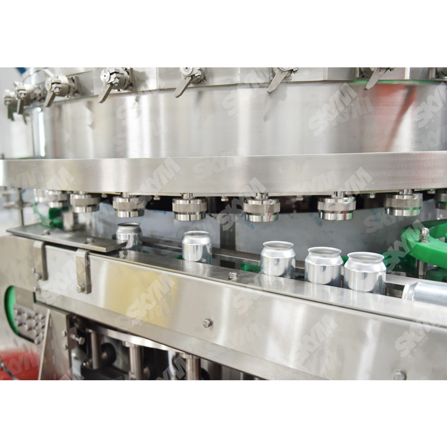 Línea de producción de enlatado de refrescos de latas de aluminio